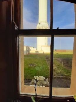 The lighthouse from the sitting room window
