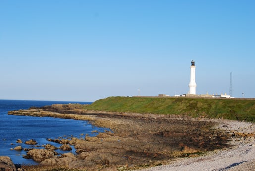 The lighthouse headland