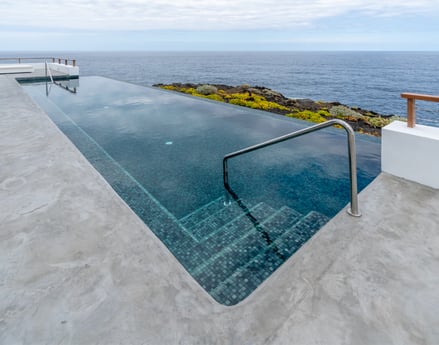 Infinity pool with amazing view