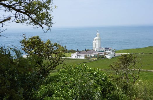 St. Catherine's Lighthouse and cottages