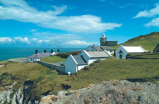 Bull Point Lighthouse and cottages