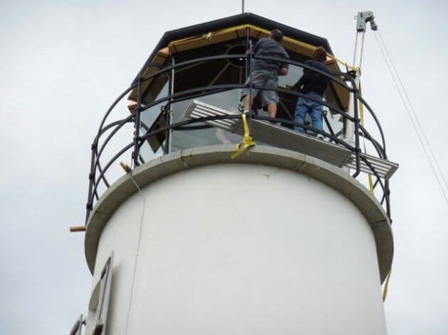 Preserving a lighthouse means constant attention.